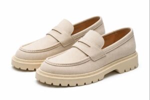 Royal Sole Canvas Loafers – Beige