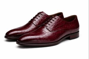 Exotic Textured Formal Lace-Up Shoes