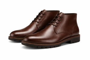 Men’s Elegant Leather Chukka Boot – Brown